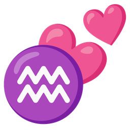 Aquarius and two hearts