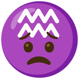 Aquarius and worried face