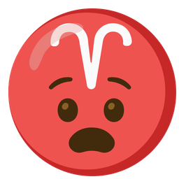 Aries and anguished face