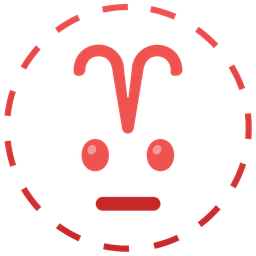 Aries and dotted line face