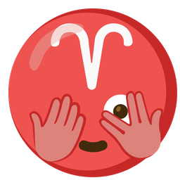 Aries and face with peeking eye