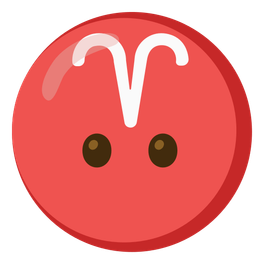 Aries and face without mouth