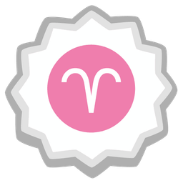 Aries and fish cake with swirl