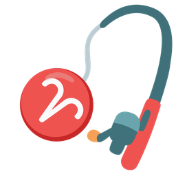 Aries and fishing pole