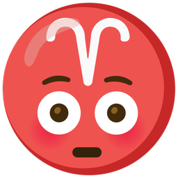 Aries and flushed face