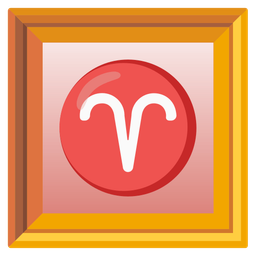 Aries and framed picture