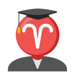 Aries and graduation cap