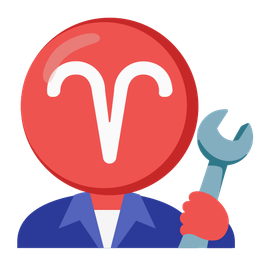 Aries and hammer and wrench