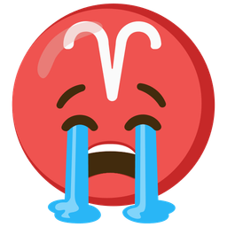 Aries and loudly crying face