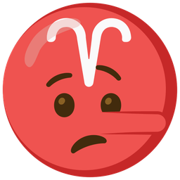 Aries and lying face