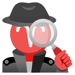 Aries and magnifying glass tilted right