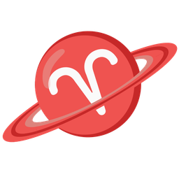 Aries and ringed planet