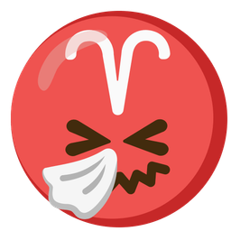 Aries and sneezing face