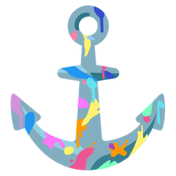 artist palette and anchor