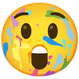 artist palette and astonished face