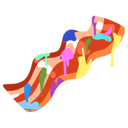 artist palette and bacon