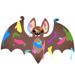 artist palette and bat