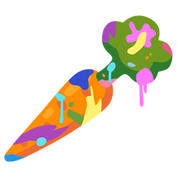 artist palette and carrot