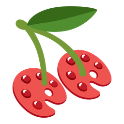 artist palette and cherries