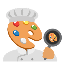 artist palette and cooking