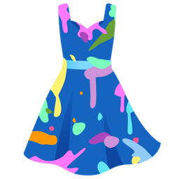 artist palette and dress