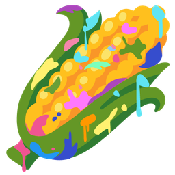 artist palette and ear of corn