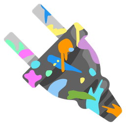 artist palette and electric plug