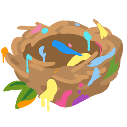 artist palette and empty nest