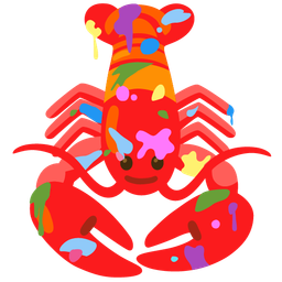 artist palette and lobster