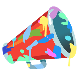 artist palette and megaphone