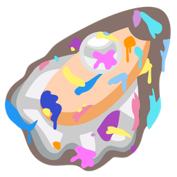 artist palette and oyster