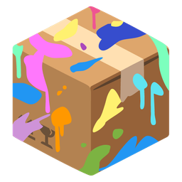 artist palette and package