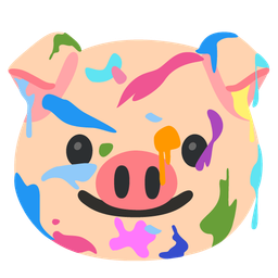 artist palette and pig face