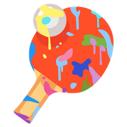 artist palette and ping pong