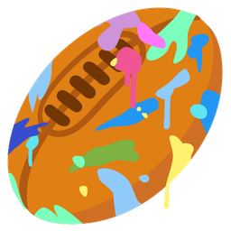 artist palette and rugby football