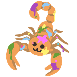 artist palette and scorpion