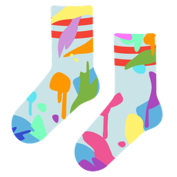 artist palette and socks