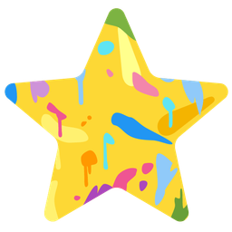 artist palette and star