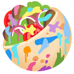 artist palette and stuffed flatbread