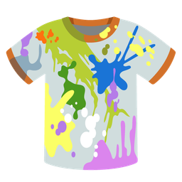 artist palette and t-shirt