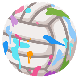 artist palette and volleyball