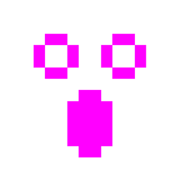 Astonished face and Alien monster