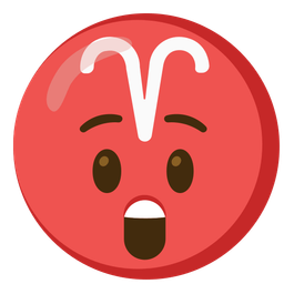 Astonished face and Aries