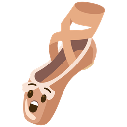 Astonished face and Ballet shoes