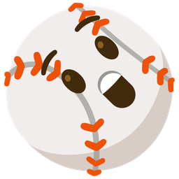 astonished face and baseball