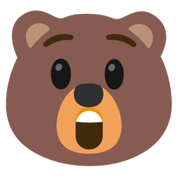 Astonished face and Bear