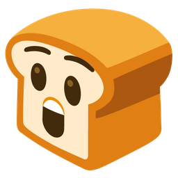 Astonished face and Bread