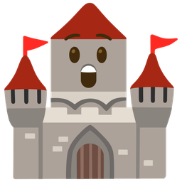 Astonished face and Castle