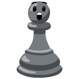 Astonished face and Chess pawn
