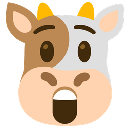 Astonished face and Cow face